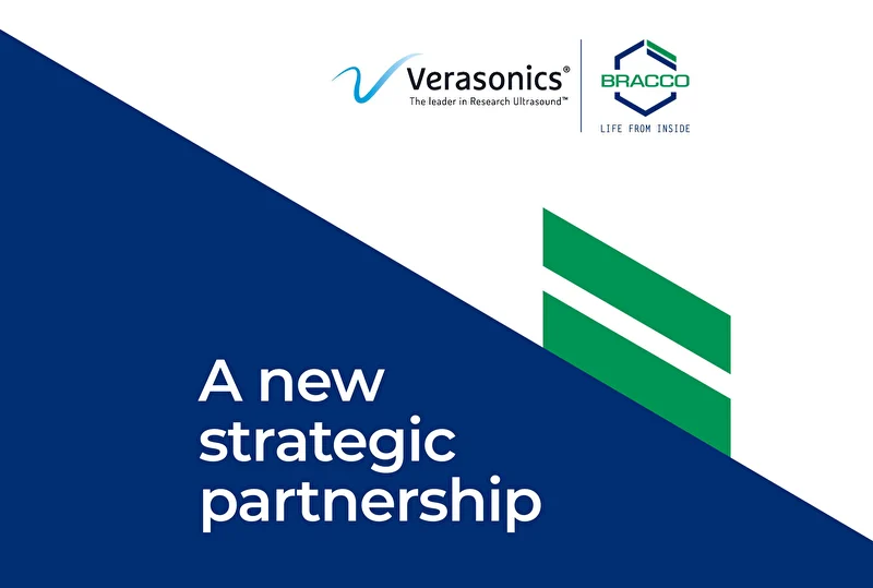 Strategic partnership between bracco and verasonic